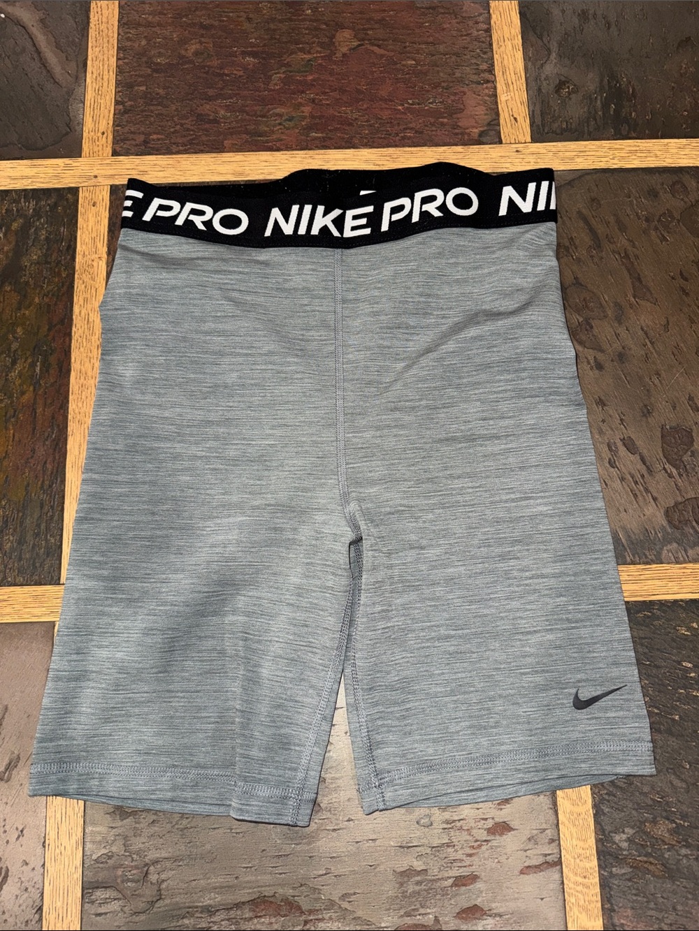 Nike Gray Athletic Compression Bike Shorts